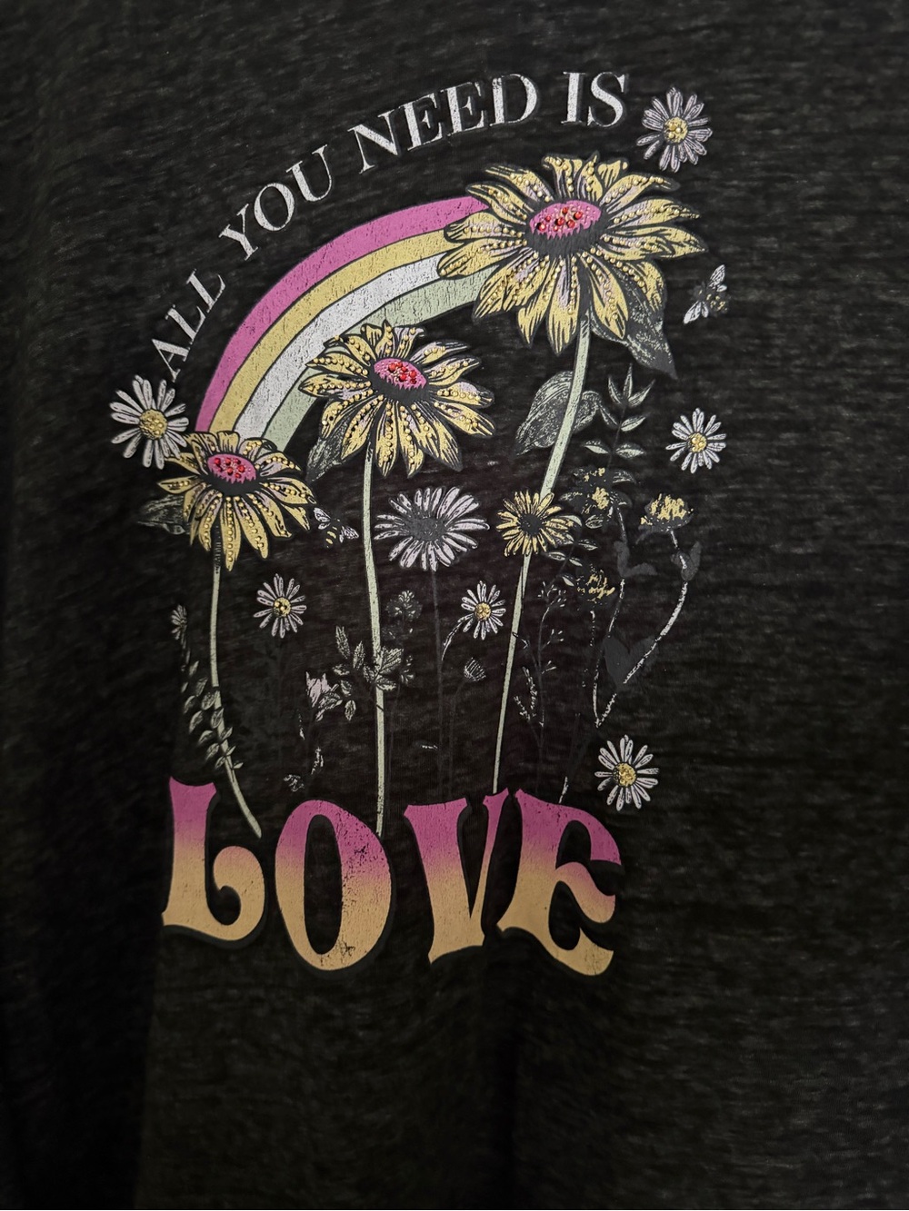 Lane Bryant “All You Need Is Love” Black Tee - 18/20